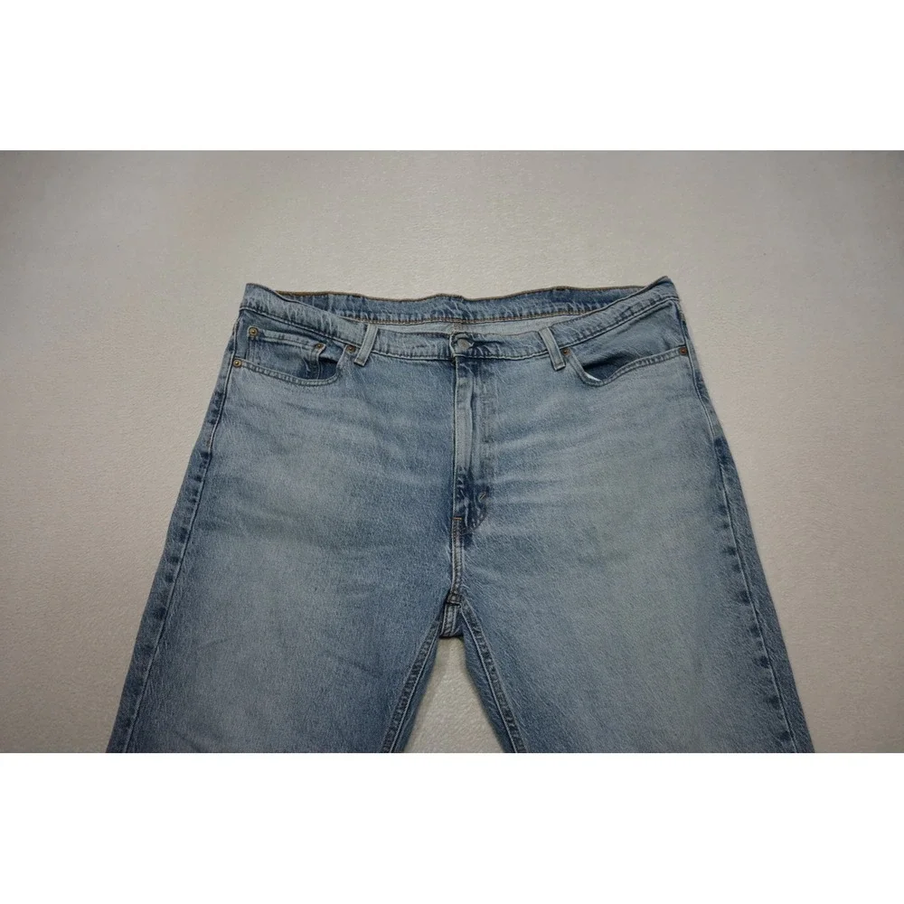 Levi's 541 Athletic Taper Jeans Mens 42x32 Light Blue Stretch Denim Excellent